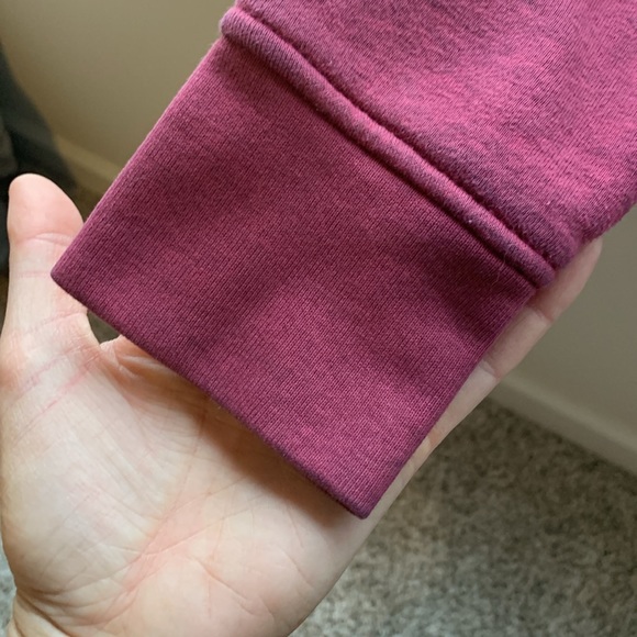 Woman’s Carhartt Zip Up Sweatshirt - Maroon - Picture 2 of 4